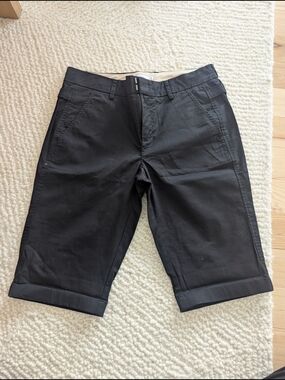Vince Black Shorts with Beige Waistband Lining